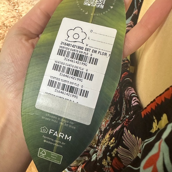 FARM Rio Black Floral Mini Dress - Picture 11 of 12